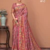 Apple Narmada 99 Viscose Silk Beige Printed Designer Saree Collection