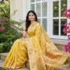 Ast Linen Grace Soft Linen Cotton Festival Wear Saree Collection