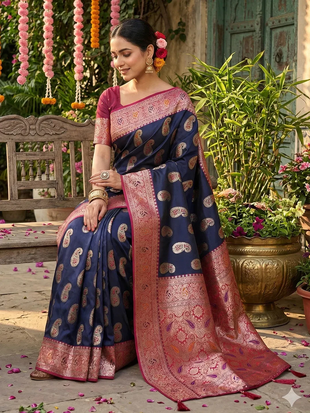 Ast Rashmika Silk Soft Silk Blend Festival Saree Collection