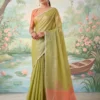Ast Vrindavan Soft Tissue Silk Festival Saree Collection