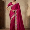 Fashionable Ah Rangoli Silk Embroidery Worked Fancy Saree Collection