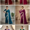 Fashionable Ah Rangoli Silk Embroidery Worked Fancy Saree Collection