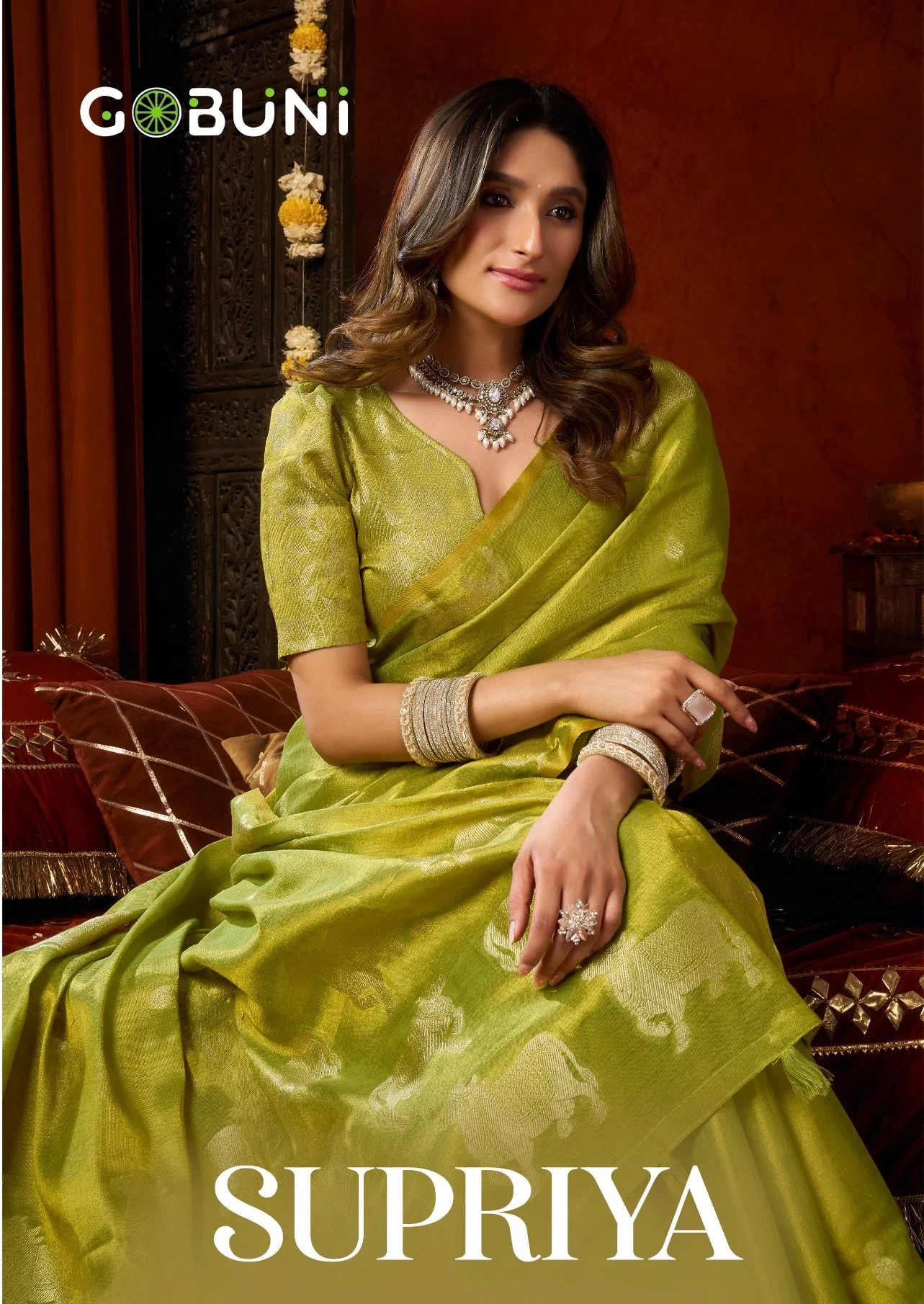 Gobuni Supriya Tissue Silk with Fancy Worked Saree Collection