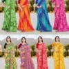 Jalnidhi Nikita Georgette with Laheriya Concept Saree Collection