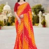 Jalnidhi Nikita Georgette with Laheriya Concept Saree Collection