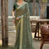 Kashvi Kritika Vol 04 Dull Moss Kasab Fancy Saree Collection