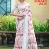 Kashvi Maahi Vol 6 Linen with Sequence Border Saree Collection