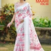Kashvi Maahi Vol 6 Linen with Sequence Border Saree Collection