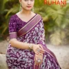 Kashvi Ruhani Vol 18 Dull Moss Satin Patta Saree Collection