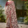 Kashvi Ruhani Vol 18 Dull Moss Satin Patta Saree Collection