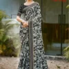 Kashvi Ruhani Vol 18 Dull Moss Satin Patta Saree Collection
