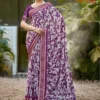 Kashvi Ruhani Vol 18 Dull Moss Satin Patta Saree Collection
