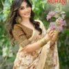 Kashvi Ruhani Vol 20 Dull Moss Satin Patta Saree Collection