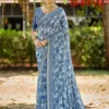 Kashvi Shriya Vol 01 Dull Moss Viscose Saree Collection