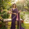 Kc 2107 Soft Space Silk Beautiful Sequence Worked Designer Saree Collection