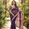 Kc 2112 Space Silk Beautiful Sequence Worked Saree Collection