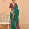 Kreshva Paakhi Chanderi Silk with Katha Work Saree Collection