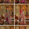 Kreshva Queen Pure Silk with Marmo Finish Designer Saree Collection