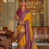 Kreshva Queen Pure Silk with Marmo Finish Designer Saree Collection