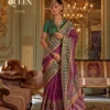 Kreshva Queen Pure Silk with Marmo Finish Designer Saree Collection
