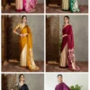 Lux Vol 26 Semi Modal Ajrakh Printed Saree Collection