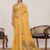 Maahi 217 Linen Printed Casual Wear Fancy Saree Collection