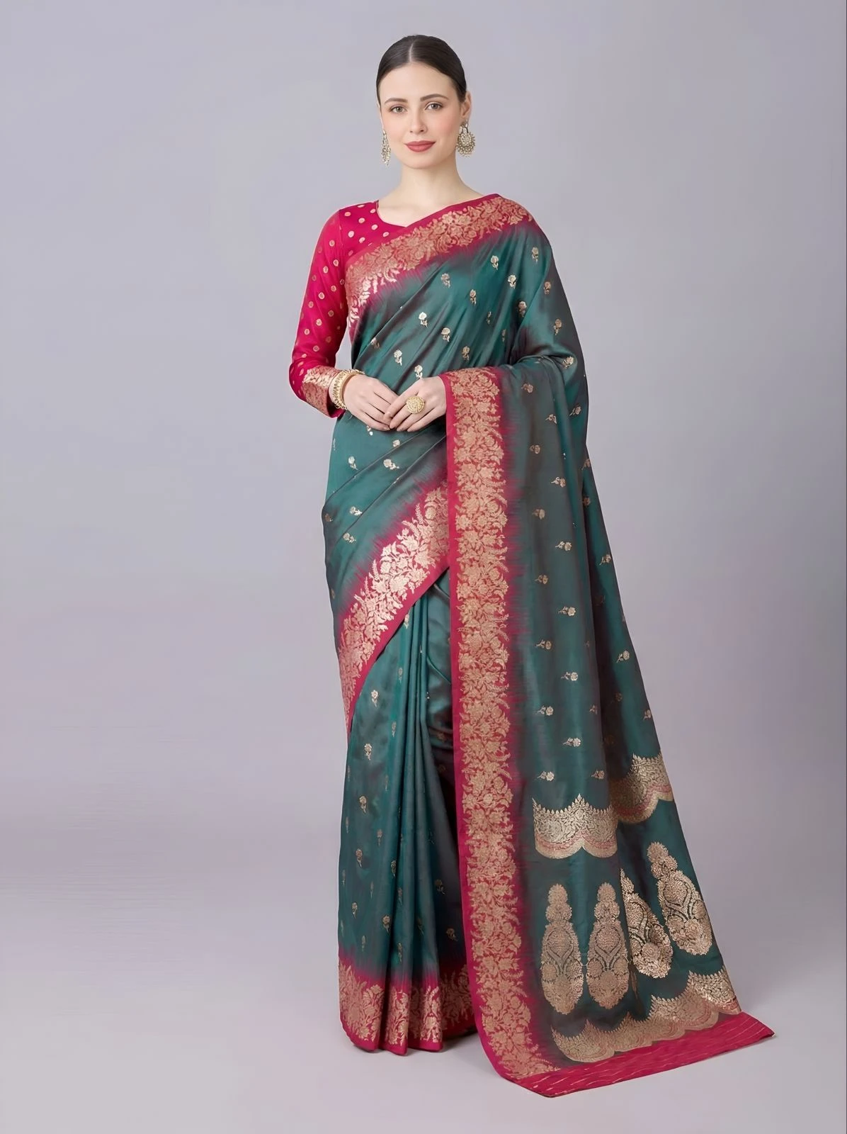 Mb 1109 Premium Soft Banarasi Silk Zari Weaving Saree Collection
