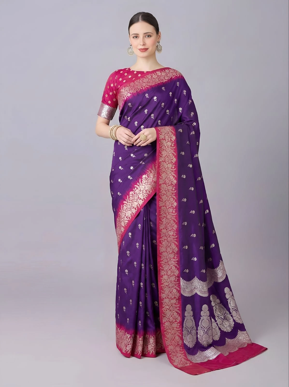 Mb 1109 Premium Soft Banarasi Silk Zari Weaving Saree Collection