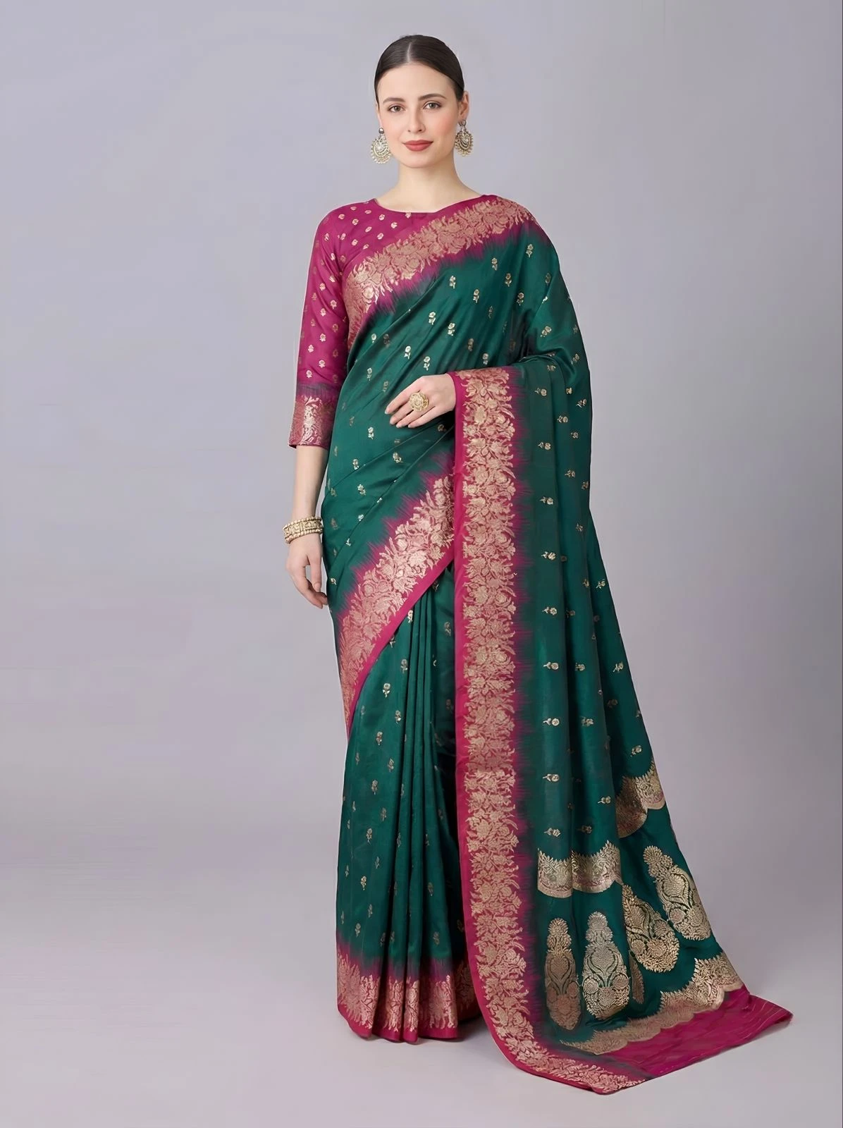 Mb 1109 Premium Soft Banarasi Silk Zari Weaving Saree Collection