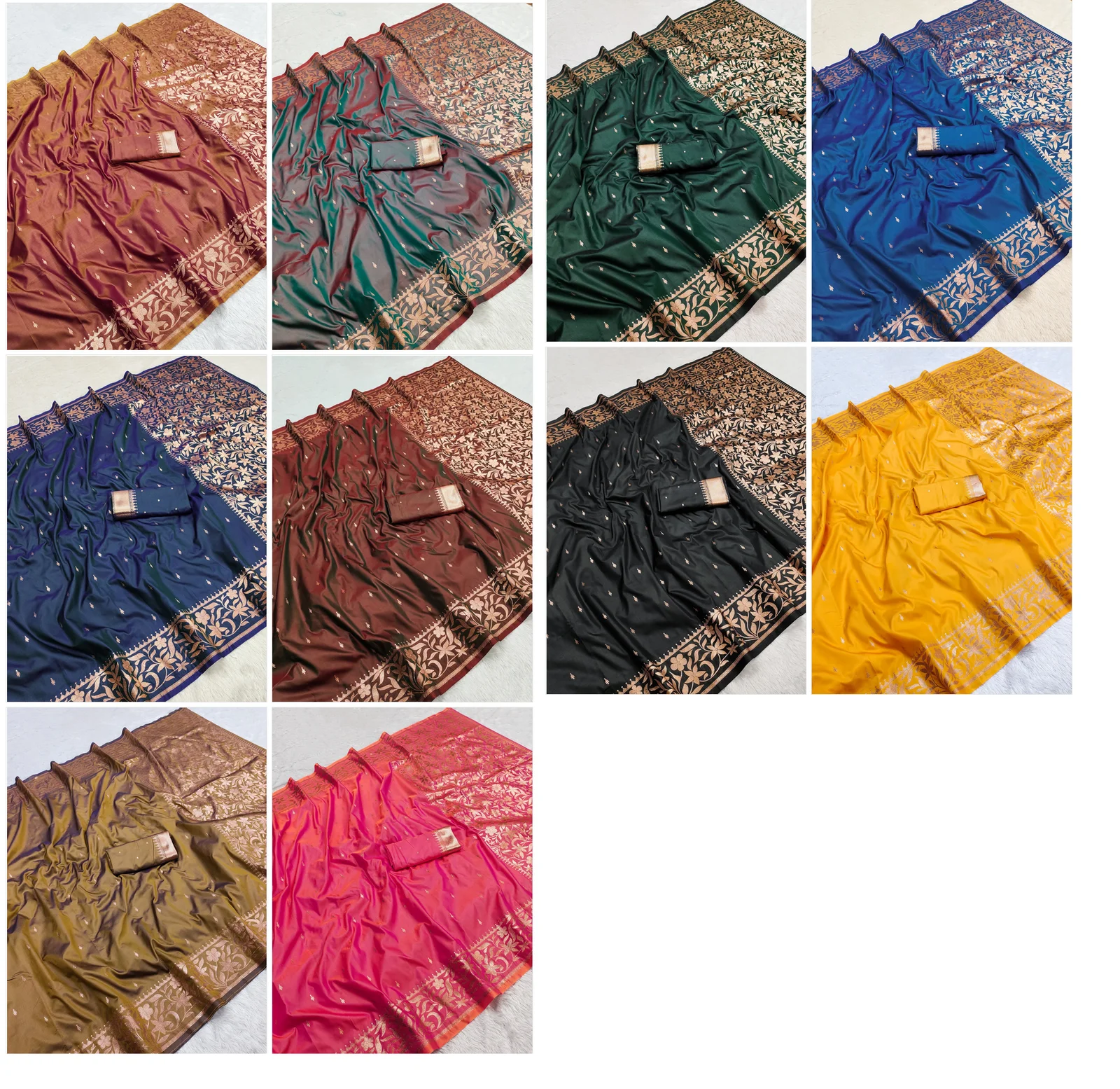 Mb 197 Pure Banarasi Silk Zari Weaving Saree Collection