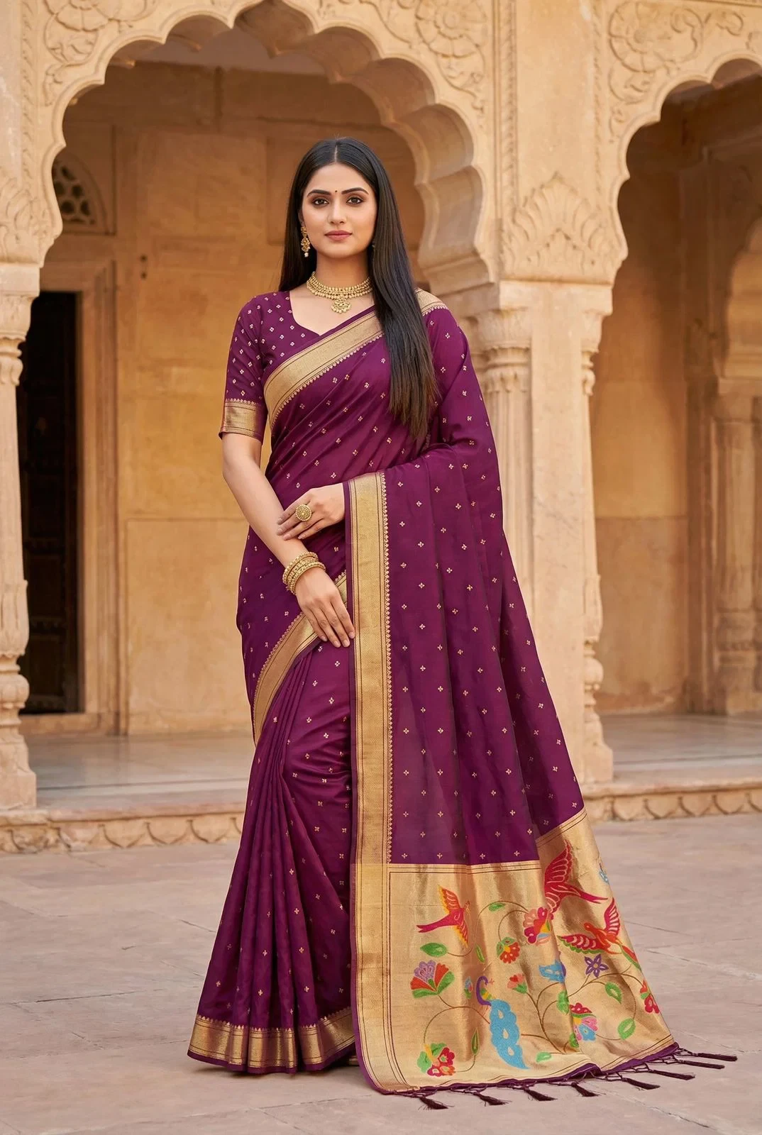 Mb 239 Organza Silk Butti Motifs Woven Work Saree Collection