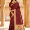 Mb 239 Organza Silk Butti Motifs Woven Work Saree Collection