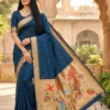 Mb 239 Organza Silk Butti Motifs Woven Work Saree Collection