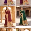 Mb 239 Organza Silk Butti Motifs Woven Work Saree Collection