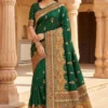 Mb 47 Pashmina Silk Floral Motifs Festival Saree Collection