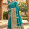 Mb 47 Pashmina Silk Floral Motifs Festival Saree Collection