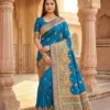Mb 47 Pashmina Silk Floral Motifs Festival Saree Collection