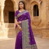 Mb 47 Pashmina Silk Floral Motifs Festival Saree Collection