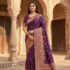 Mb 47 Pashmina Silk Floral Motifs Festival Saree Collection
