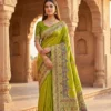 Mb 47 Pashmina Silk Floral Motifs Festival Saree Collection