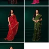 Meera 330 Party Wear Net Sequence Embroidery Worked Saree Collection