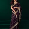 Meera 331 Net Sequence Embroidery Worked Party Wear Saree Collection