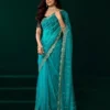 Meera 331 Net Sequence Embroidery Worked Party Wear Saree Collection