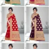 Muskan Organja Vol 5 Soft Organza Zari Worked Saree Collection