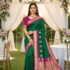 Nx Mango Soft Banarasi Zari Weaving Fancy Silk Saree Collection