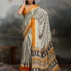 Pure Ajrakh 019 a to F Modal Satin Ajrakh Printed Saree Collection