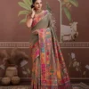 Pure Kashmiri 001 to 006 Modal Cotton Pashmina Weaving Saree Collection