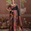 Pure Kashmiri 001 to 006 Modal Cotton Pashmina Weaving Saree Collection