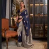 Rajtex Korssa Georgette Khadi Georgette Handloom Weaving Saree Collection