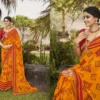 Ramrasiya Madhav Fancy Georgette with Lace Wokred Saree Collection